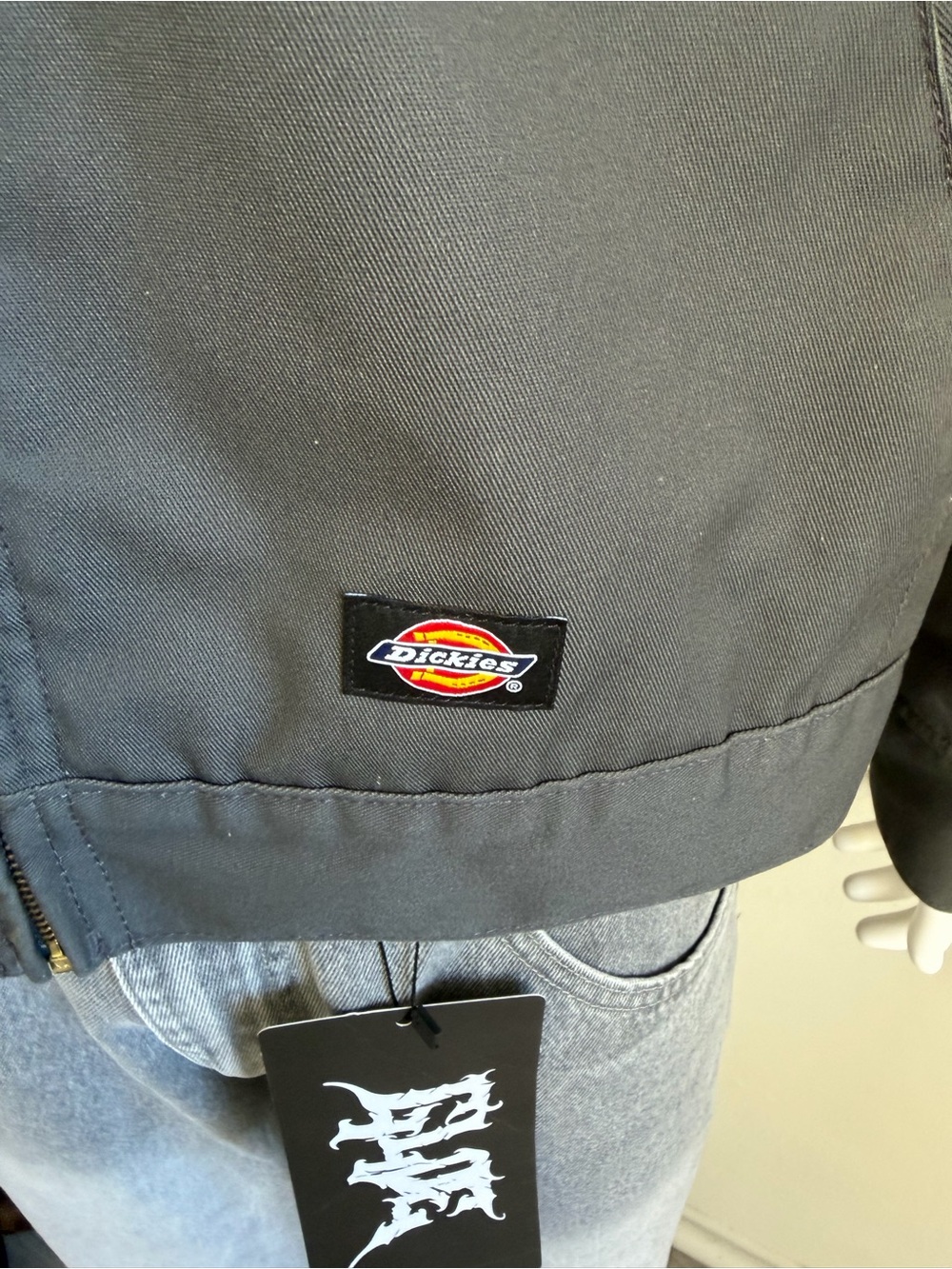 Dickies Men's Gray Zip-Front Work Jacket - Picture 3 of 6